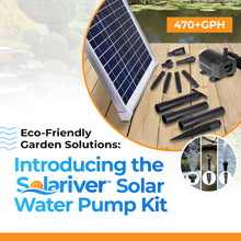 Load image into Gallery viewer, Solariver™ Solar Water Pump Kit (470+GPH, 18v DC Submersible, 40 Watt Solar Panel) - Battery Compatible
