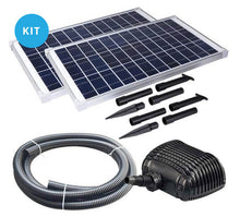 Load image into Gallery viewer, Solariver™ Solar Water Pump Kit (900+GPH with (2) 35 Watt Solar Panels) - Battery Compatible
