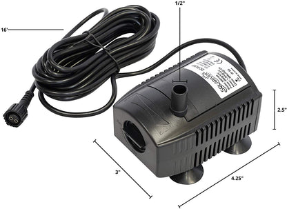 Replacement Solar Water Pump (SRP180, 12v DC Submersible) - For 160 and 235GPH Kits
