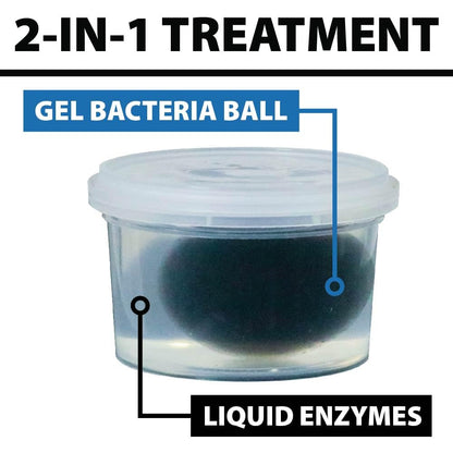 Pond Shock Ball, Natural Enzymes & Live Bacteria, Freshwater Clarifier Shock Treatment, Muck & Sludge Remover
