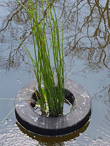 Floating Fabric Aquatic Water Garden Pond Planter Basket, 14 Inch Round for Ponds, Gardens and Water Features