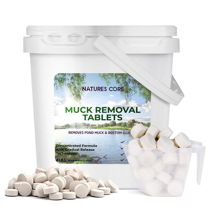 Muck Removal Tablets Natural Pond Sludge Remover, Safe for The Environment