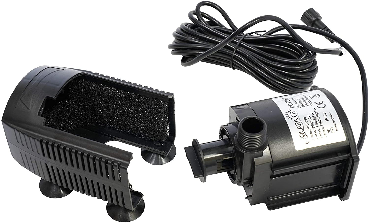 Replacement Solar Water Pump (SRP180, 12v DC Submersible) - For 160 and 235GPH Kits