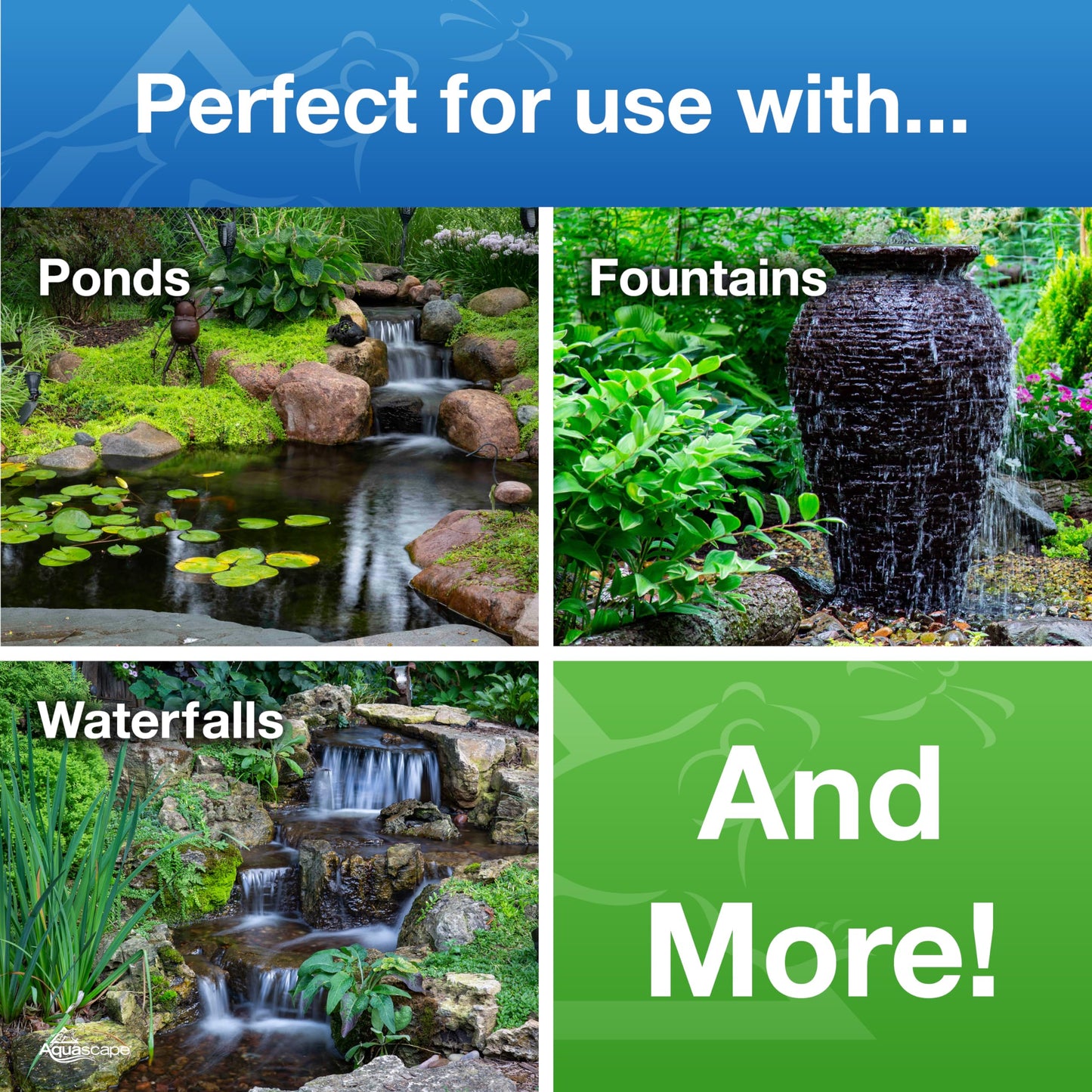 Fish-Safe Pond and Fountain Black Liner