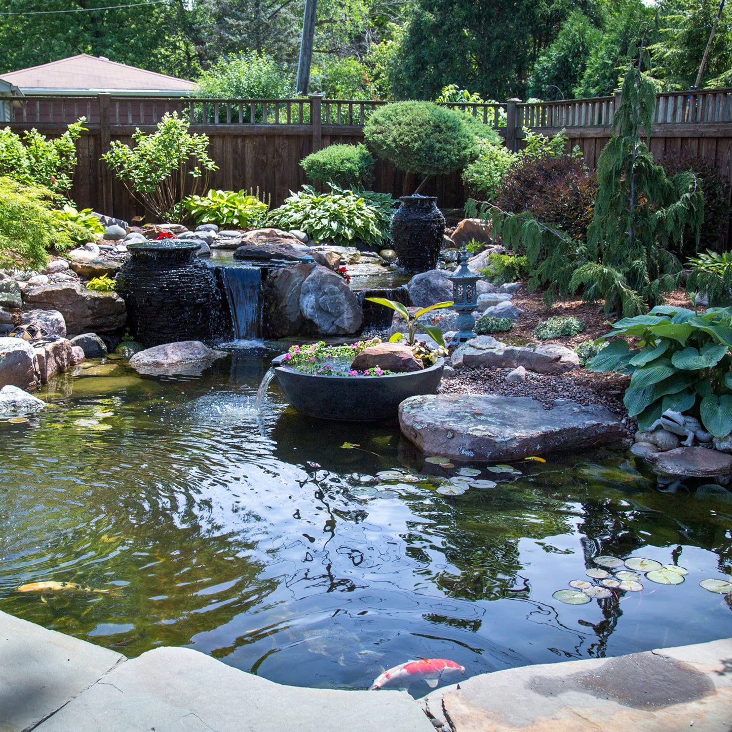 Fish-Safe Pond and Fountain Black Liner