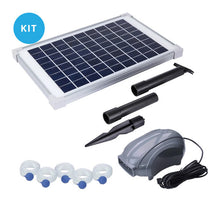 Load image into Gallery viewer, Solariver™ Solar Pond Aerator (DC Air Pump, 10w Solar Panel, 5 Air Stones)
