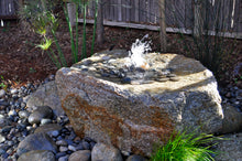 Load image into Gallery viewer, Rock fountain using a Solariver Solar Water Pump Kit
