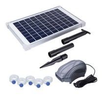 Load image into Gallery viewer, Solariver Solar Pond Aerator Kit Contents
