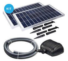 Load image into Gallery viewer, Solariver™ Solar Water Pump Kit (900+GPH with (2) 35 Watt Solar Panels)
